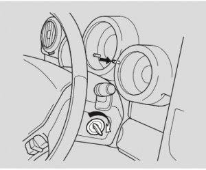 Reset service light indicator, engine oil life Honda Element, year 2003, 2004, 2005, 2006, 2007, 2008, 2009, 2010 reset instructions